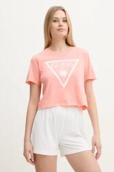 Guess pamut póló narancssárga - narancssárga XL