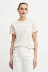 Guess pamut póló bézs, W5GI23 K9RM1 - bézs L