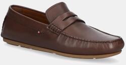 Tommy Hilfiger bőr mokaszin CORPOARTE HILFIGER LTH DRIVER - barna Férfi 45