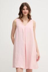 Benetton vászon ruha - rózsaszín XS - answear - 17 990 Ft