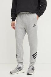 Adidas melegítőnadrág Future Icons szürke, nyomott mintás, JD4867 - szürke M