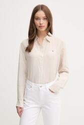 Tommy Hilfiger len ing galléros, bézs, relaxed, WW0WW44679 - bézs 38