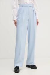 Tommy Hilfiger nadrág női, magas derekú széles - kék 38