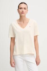 Tommy Hilfiger pamut póló bézs, WW0WW43901 - bézs S
