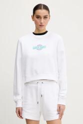 Guess Jeans pamut melegítőfelső fehér, női, nyomott mintás, W5GQ20 K68I4 - fehér S