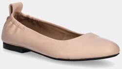 BOSS bőr balerina cipő Dasy - rózsaszín Női 36