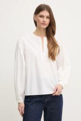 Tommy Hilfiger blúz pamutból fehér, női, sima, WW0WW44059 - fehér 34