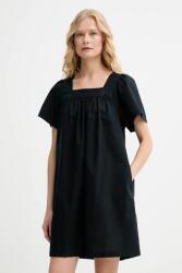 Levi's ruha vászonkeverékből AMBRE BABYDOLL DRESS - fekete M