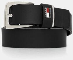 Tommy Jeans bőr öv fekete, női, AW0AW16999 - fekete 80