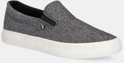 Tommy Hilfiger sportcipő TH HI VULC LOW SLIP ON CH fekete, férfi, FM0FM05390 - fekete Férfi 40