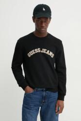 Guess Jeans felső fekete, férfi, nyomott mintás, M5RQ41 KCPR1 - fekete S