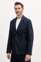 United Colors of Benetton blézer vászonkeverékből - sötétkék 48