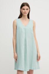 Benetton vászon ruha - türkiz L - answear - 18 790 Ft