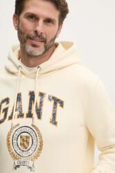 Gant felső bézs, férfi, nyomott mintás, kapucnis, 2015068 - bézs XXL