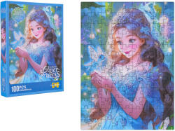 Inlea4Fun Puzzle 100 darabos LORINA GLITTER PRINCESS - - Kék tündér (RA-ZGR.88898)