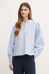 Tommy Hilfiger blúz pamutból női, mintás, WW0WW45319 - kék 36