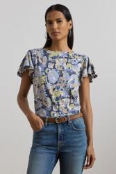 Lauren Ralph Lauren pamut póló - kék XS - answear - 30 390 Ft