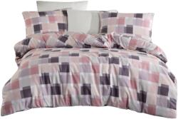 Atisat Ágyneműhuzat garnitúra, 100% pamut renforce, egyszemélyes, 3 részes, Mare rózsaszín