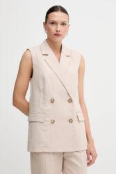 United Colors of Benetton mellény vászonkeverékből - bézs 34