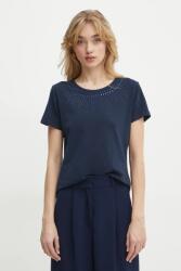 Liu Jo t-shirt női, sötétkék, TA5214 JS003 - sötétkék XS - answear - 22 990 Ft