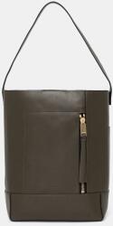 AllSaints bőr táska ALBA HOBO - zöld Univerzális méret
