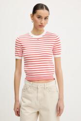 Tommy Hilfiger pamut pulóver könnyű, sárga, DW0DW19336 - piros L