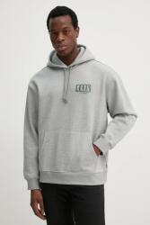 Levi's pamut melegítőfelső szürke, férfi, melange, kapucnis - szürke M - answear - 25 990 Ft