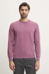 HUGO BOSS pamut pulóver könnyű, rózsaszín - rózsaszín S