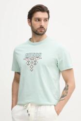 Guess pamut póló zöld, férfi, nyomott mintás, M5GI11 K8FQ4 - zöld XXL