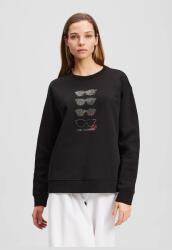 KARL LAGERFELD pamut melegítőfelső - fekete XS - answear - 53 990 Ft