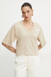 Pinko pamut póló - bézs XL - answear - 30 990 Ft