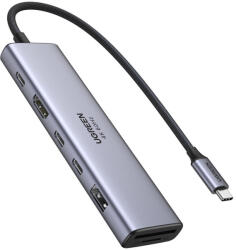 UGREEN Adapter / hub USB-C 6w1 Ugreen CM512, HDMI 4K@60Hz, 2x USB, RJ45, PD 100W (45000) - marketzone