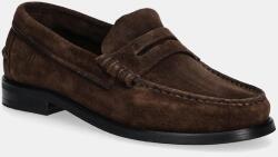 Tommy Hilfiger velúr mokaszin CLASSIC HILFIGER SUEDE LOAFER barna, férfi, FM0FM05363 - barna Férfi 44