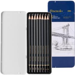 Deli 8 db-os fémdobozos vázlatceruza készlet (DEC26) - tintasziget