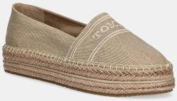 Tommy Hilfiger espadrilles DENIM PLATFORM ESPADRILLE bézs, platformos, FW0FW08543 - bézs Női 39