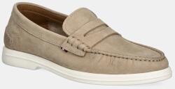 Tommy Hilfiger nubuk mokaszin TOMMY HILFIGER NUBUCK P LOAFER bézs, férfi, FM0FM05350 - bézs Férfi 44