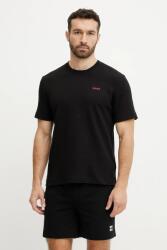 HUGO t-shirt fekete, férfi, sima, 50532011 - fekete XXL