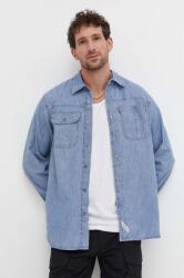 Levi's farmering férfi, galléros, relaxed - kék M - answear - 38 990 Ft