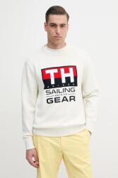 Tommy Hilfiger pamut pulóver SAILING férfi, fehér, MN0MN00017 - fehér L