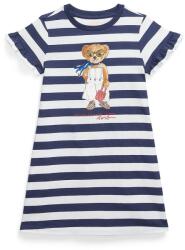 Ralph Lauren gyerek pamutruha sötétkék, mini, egyenes, 312965227001 - sötétkék 117-123