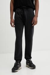 HUGO BOSS pamut melegítőnadrág fekete, férfi, nyomott mintás, 50535287 - fekete S