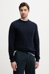 BOSS Orange pamut pulóver könnyű, férfi, sötétkék, 50538290 - sötétkék M