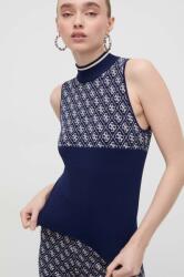 Guess top LISE női, félgarbó nyakú, bézs, W3YR26 Z37K0 - sötétkék L