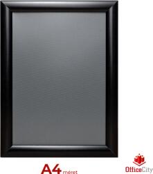  OfficeCity A4 plakátkeret, poszterkeret fali, fekete 25mm-es kerettel, szögletes sarokkal (SFN25-A4M-BLA)