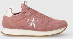 Calvin Klein sportcipő YW0YW00840 RUNNER SOCK LACEUP NY-LTH W LACE UP - rózsaszín Női 36