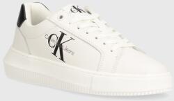 Calvin Klein bőr sportcipő YWYW823 CHUNKY CUPSOLE MONOLOGO W fehér, YW0YW00823 - fehér Női 40 - answear - 51 990 Ft