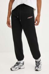 Guess Jeans melegítőnadrág fekete, sima, M4YB18 K9V31 - fekete L