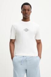 HUGO pamut póló fehér, férfi, nyomott mintás, 50534951 - fehér XXL