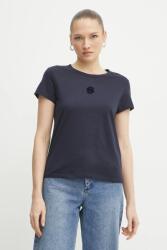 BOSS pamut póló - sötétkék XS - answear - 20 490 Ft
