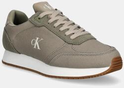 Calvin Klein Jeans sportcipő RUNNER SOCK LACEUP MG CANVAS zöld, férfi, YM0YM01217 - zöld Férfi 46